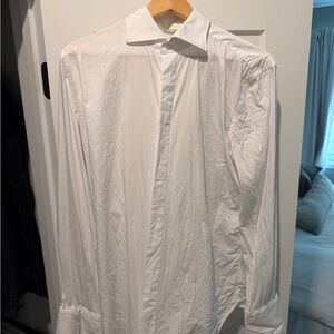 White Men's Tuxedo Shirt